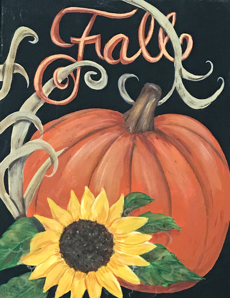 Canvas Painting Class at The Depot October 2017