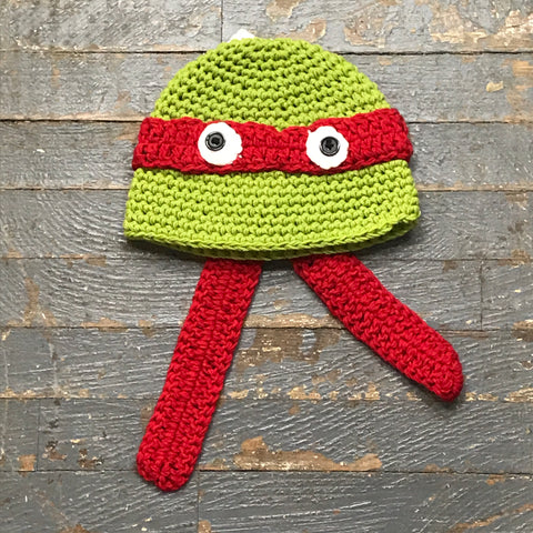 Crocheted Youth Toddler Child Winter Hat Teenage Mutant Ninja Turtle