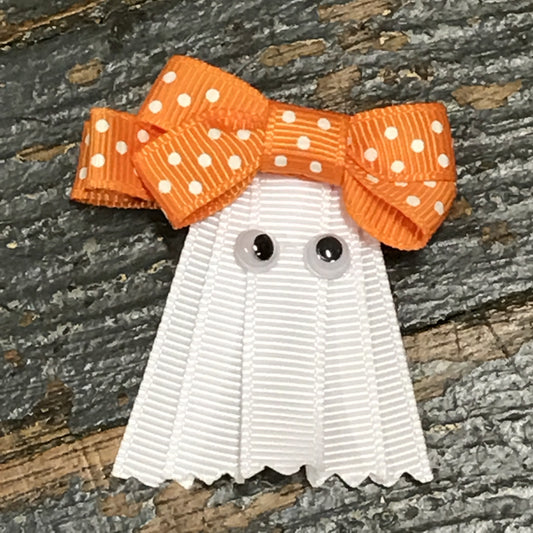 Hair Clip Ribbon Sculpture Headband Bow Holiday Halloween Ghost