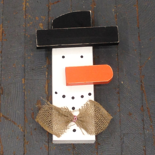 Wood Snowman Winter Centerpiece Decoration