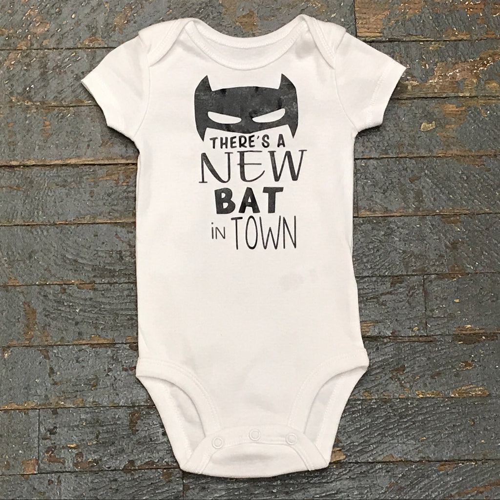New Bat in Town Personalized Onesie Bodysuit One Piece Newborn Infant Toddler Outfit
