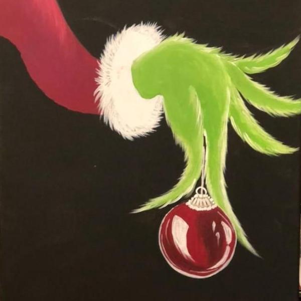 Canvas Painting Class at The Depot The Grinch