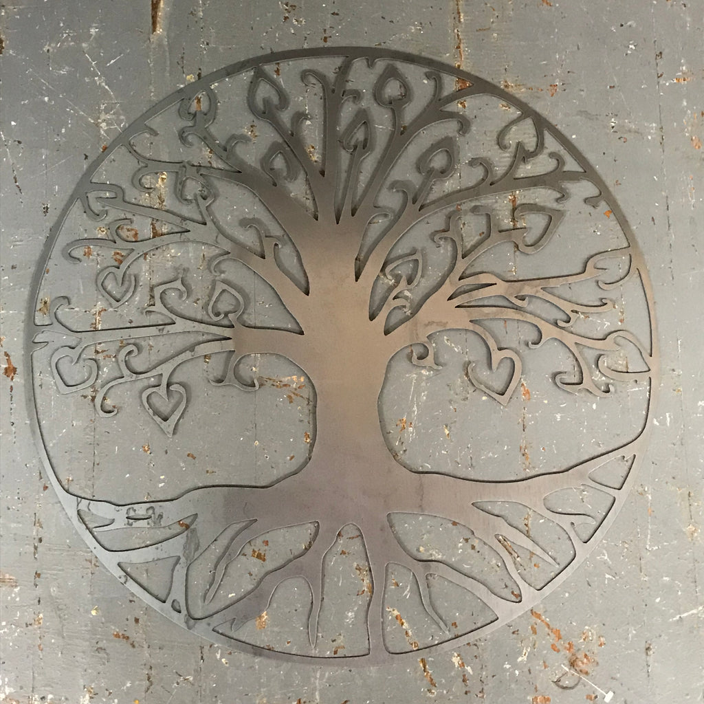 Tree of Life 24" Metal Sign Wall Hanger 