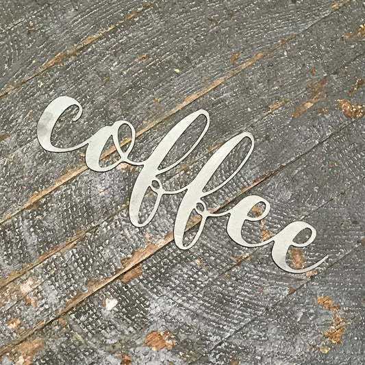 Coffee Word Metal Sign Wall Hanger