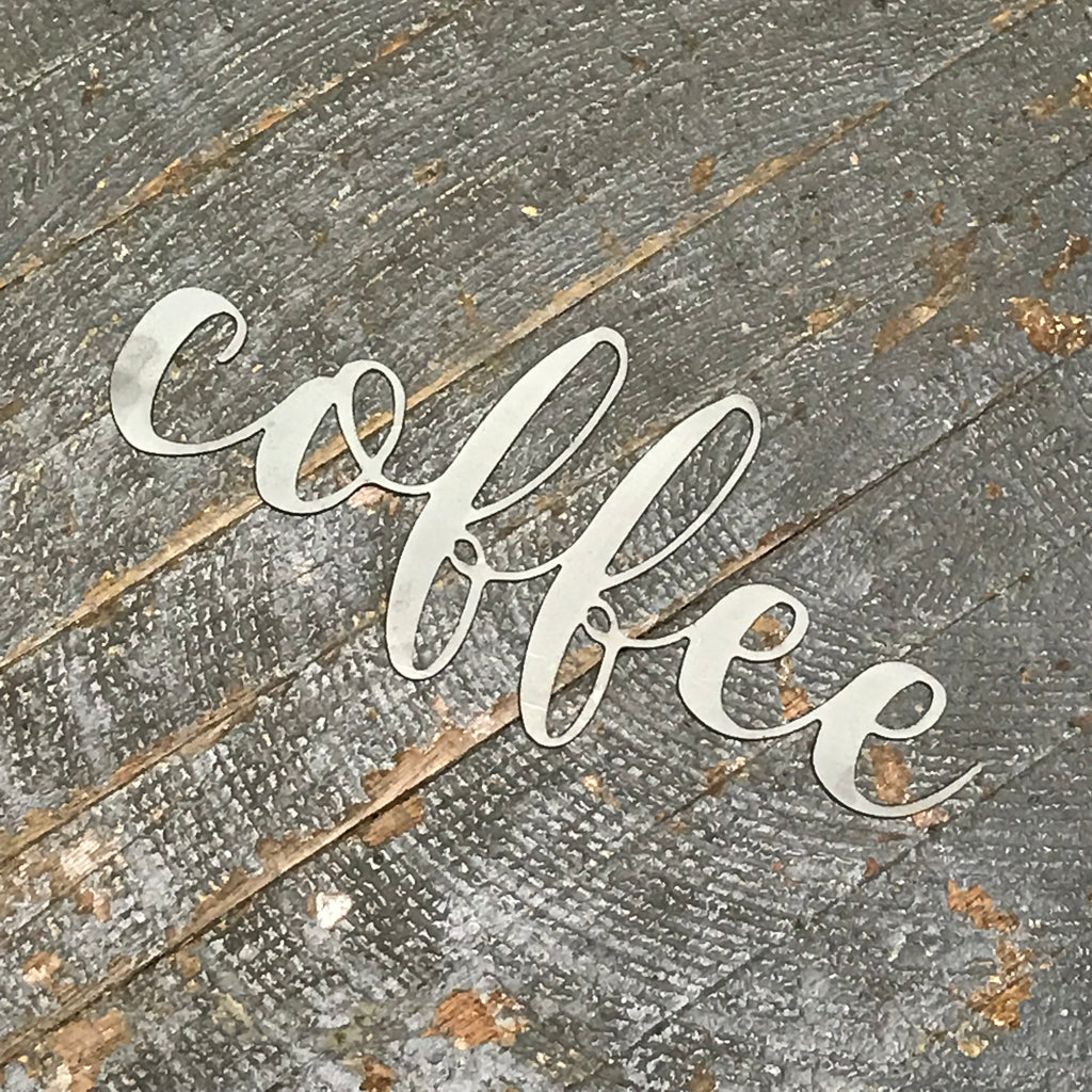 Coffee Word Metal Sign Wall Hanger
