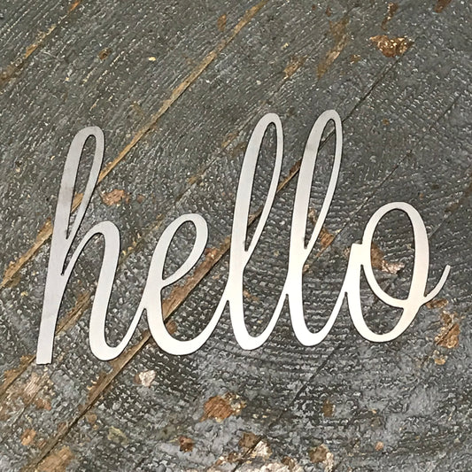 Hello Word Metal Sign Wall Hanger