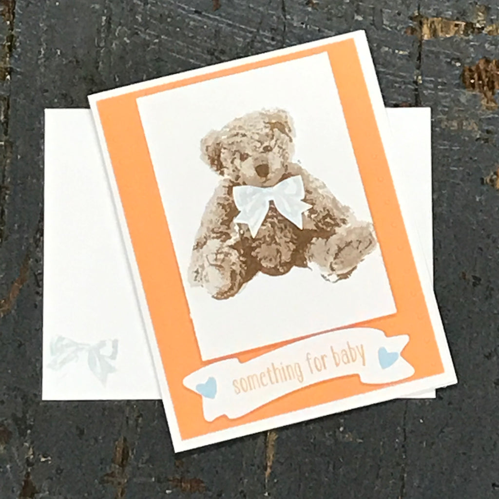Something for Baby Bear Handmade Stampin Up Greeting Card with Envelope