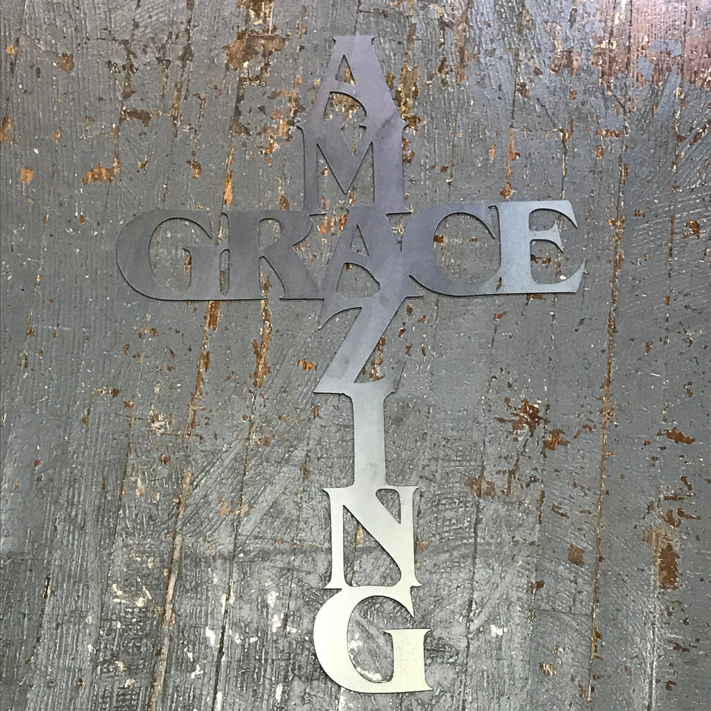 Amazing Grace Word Metal Sign Wall Hanger