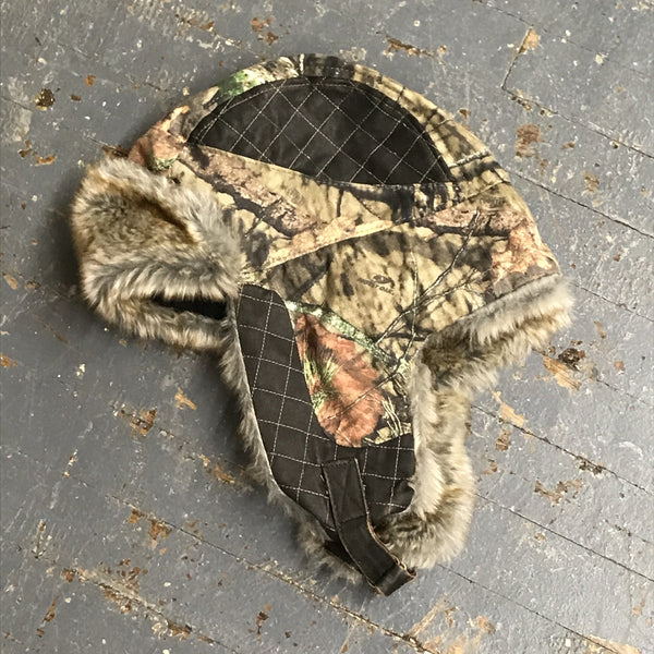 Mossy Oak Breakup Fleece Fur Lined Trapper Hunting Hat