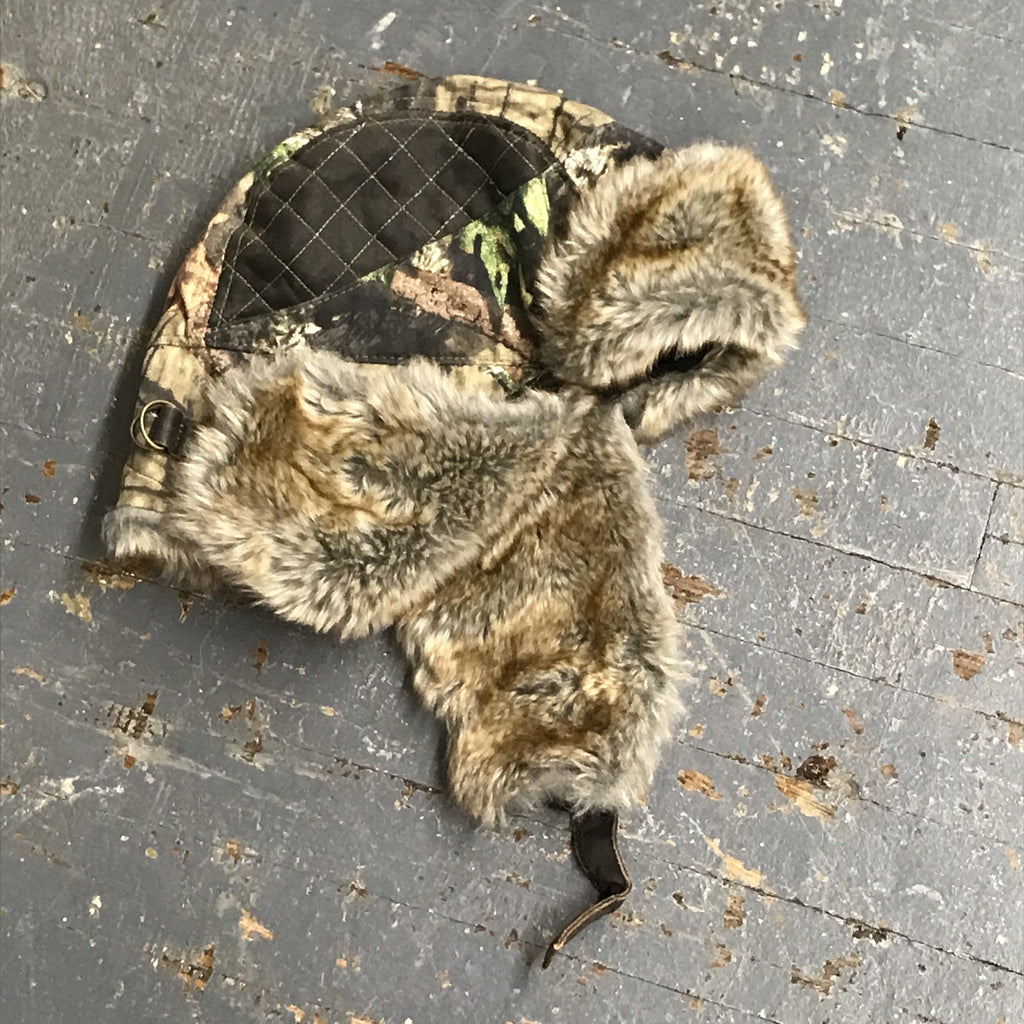 Mossy Oak Breakup Fleece Fur Lined Trapper Hunting Hat