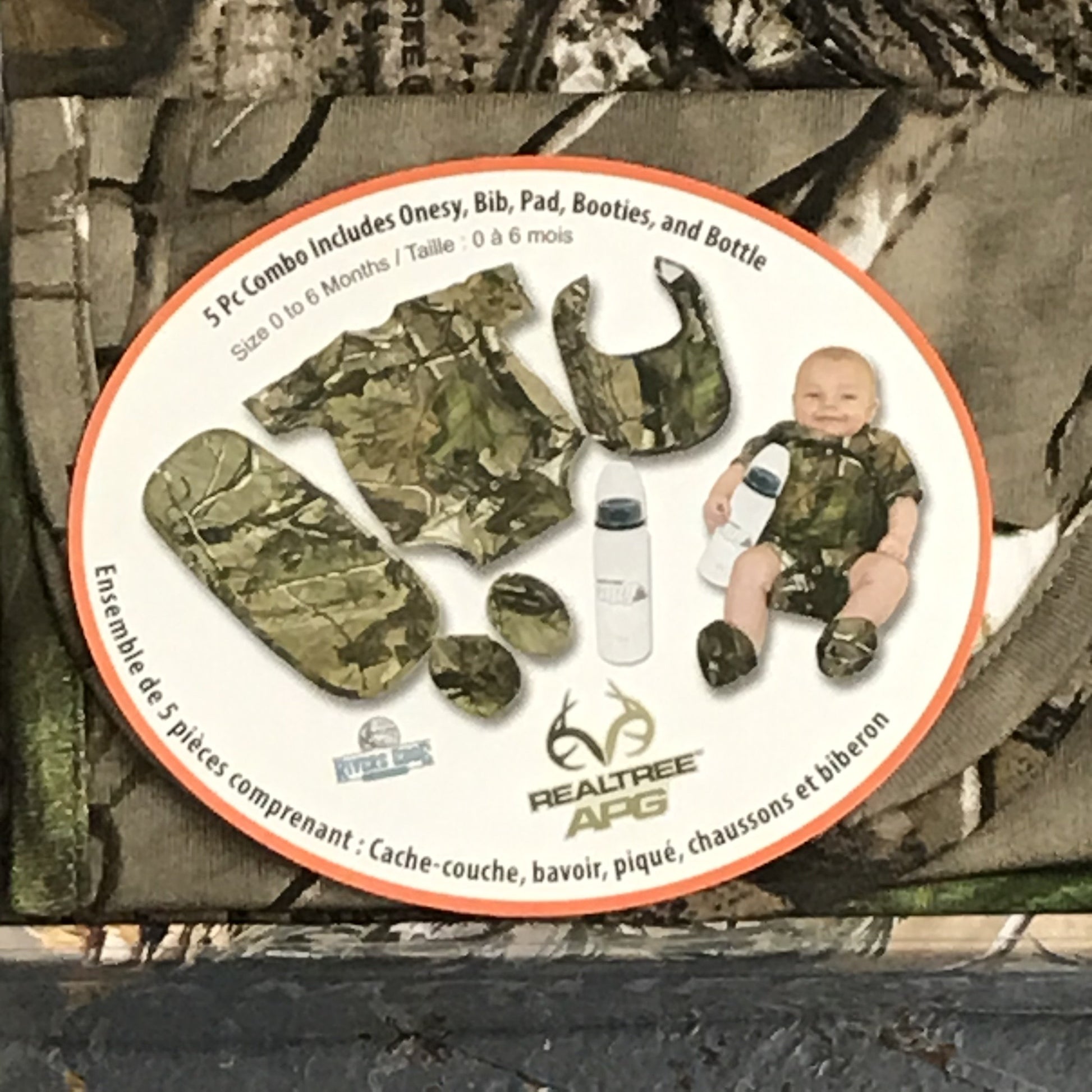 Baby Camo Combo Onesie Bodysuit One Piece Newborn Infant Outfit Set