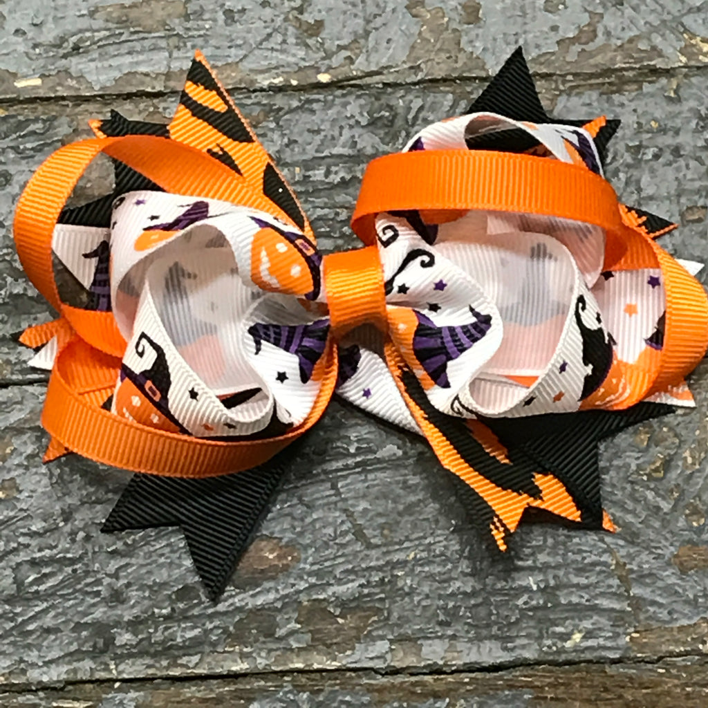 Hair Clip Ribbon Headband Bow Holiday Halloween Witch