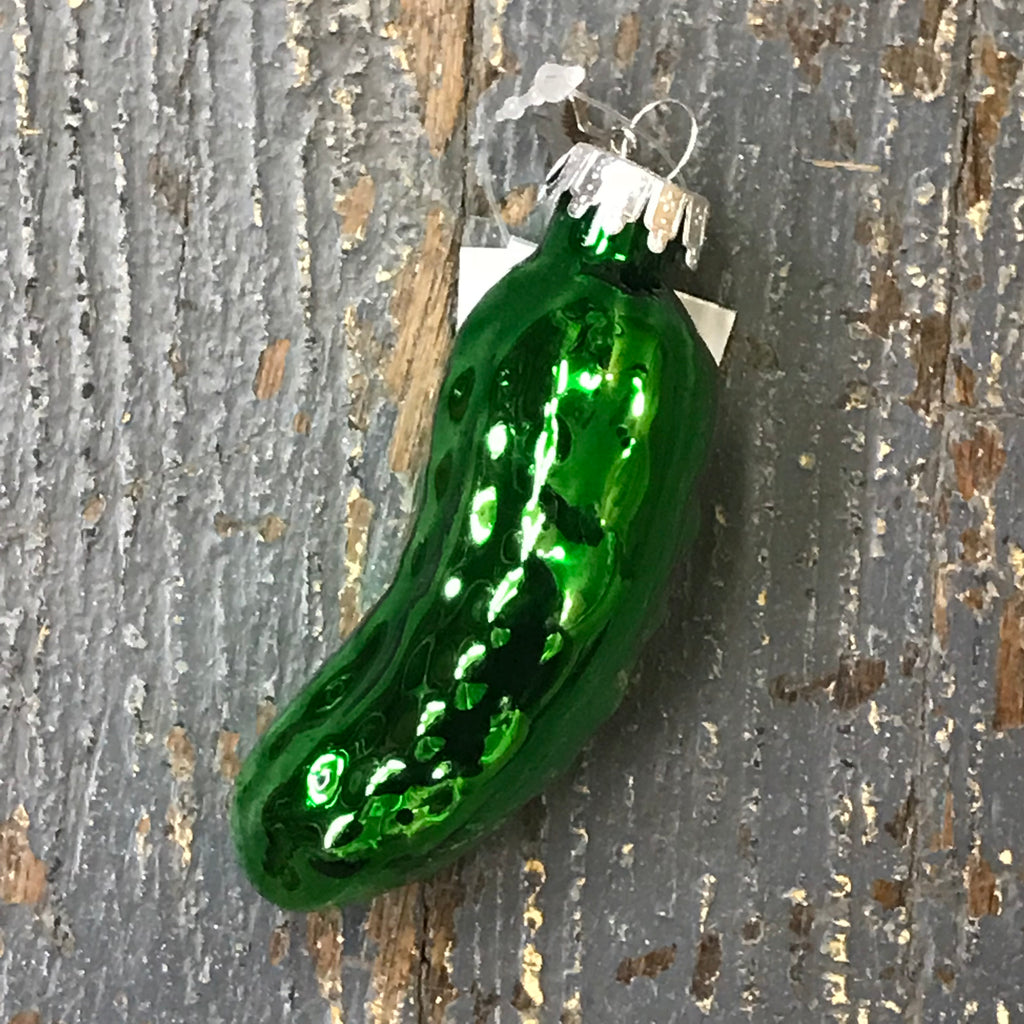 Christmas Pickle Tradition Glass Ornament 