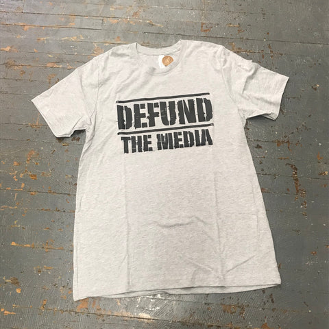 Defund the Media Graphic Designer Short Sleeve T-Shirt