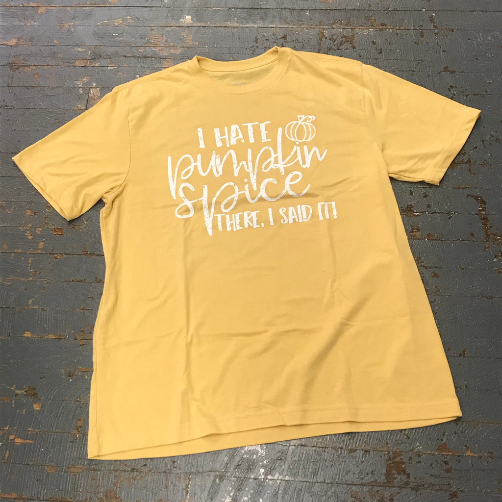 Hate Pumpkin Spice Graphic Designer Short Sleeve T-Shirt