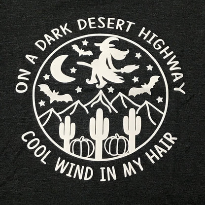 Dark Desert Highway Graphic Designer Short Sleeve T-Shirt