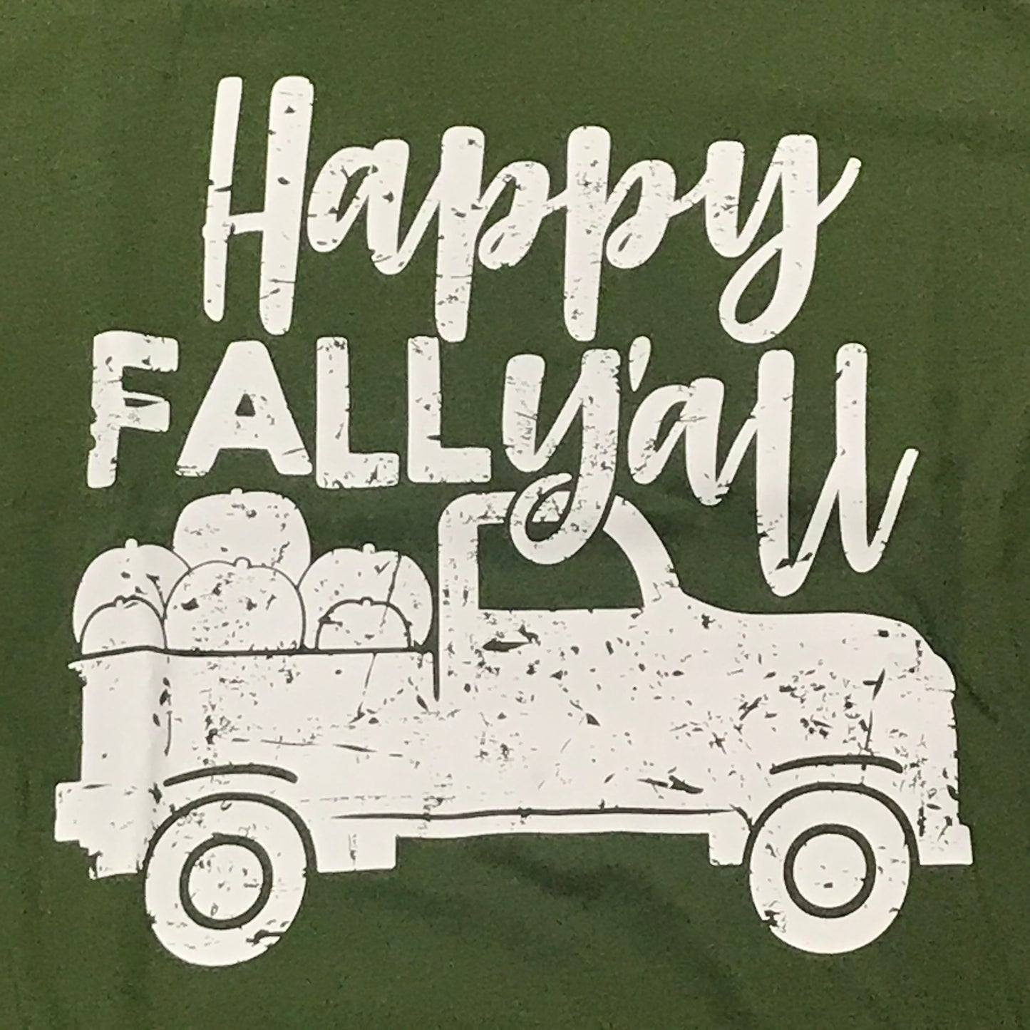 Happy Fall Y'all Truck Graphic Designer Short Sleeve T-Shirt