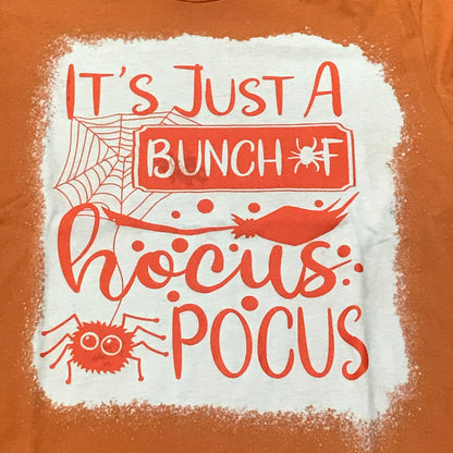 Just Bunch Hocus Pocus Bleached Graphic Designer Short Sleeve T-Shirt