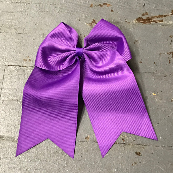 Hair Clip Ribbon Headband Cheer Team Spirit Big JoJo Bow Purple