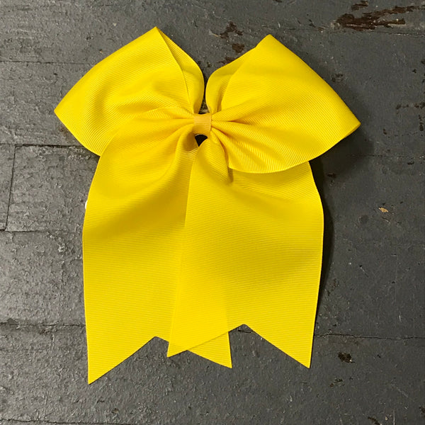 Hair Clip Ribbon Headband Cheer Team Spirit Big JoJo Bow Yellow