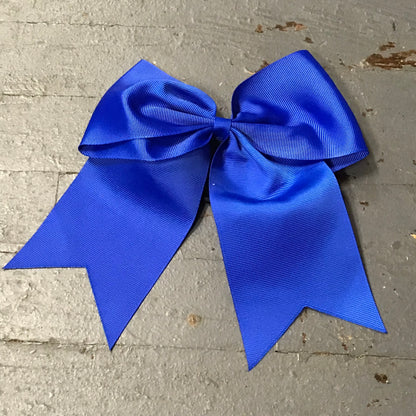 Hair Clip Ribbon Headband Cheer Team Spirit Big JoJo Bow Blue