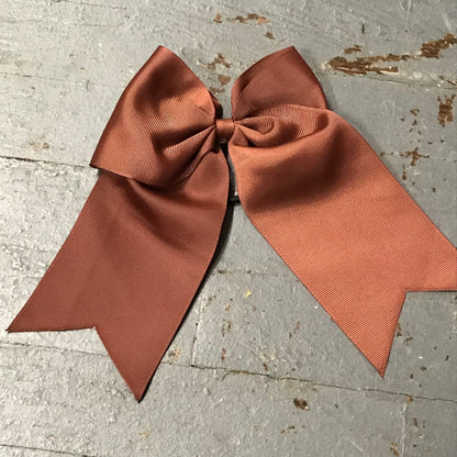 Hair Clip Ribbon Headband Cheer Team Spirit Big JoJo Bow Brown