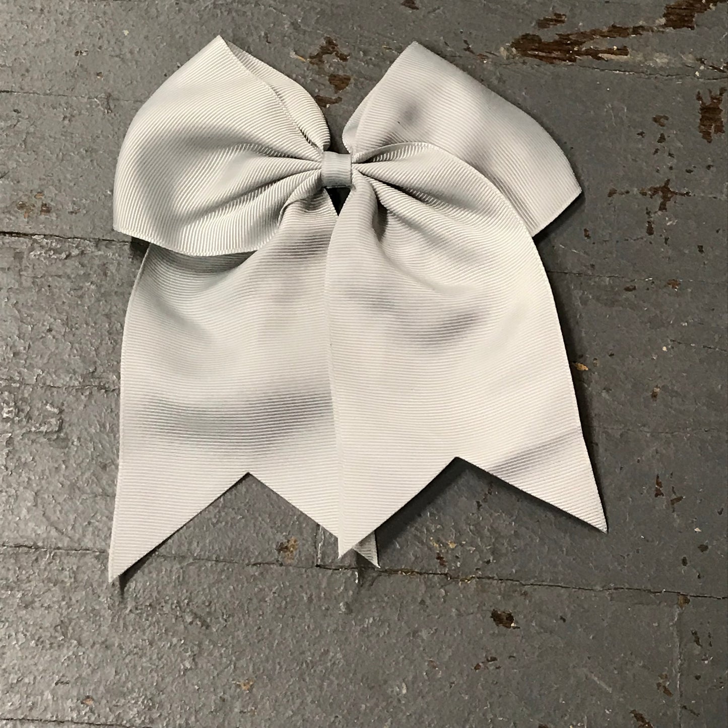 Hair Clip Ribbon Headband Cheer Team Spirit Big JoJo Bow Grey