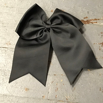 Hair Clip Ribbon Headband Cheer Team Spirit Big JoJo Bow Black