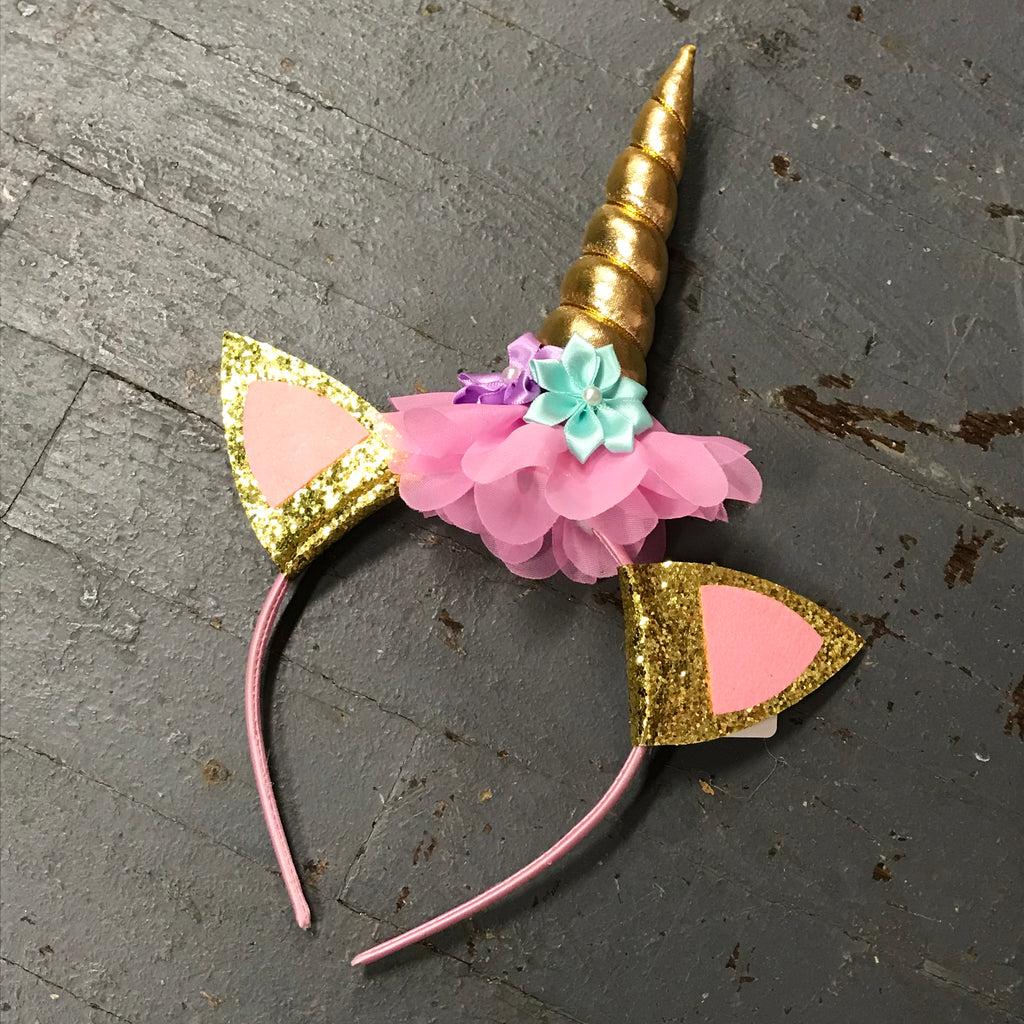 Hair Clip Headband Bow Unicorn Horn and Ears 