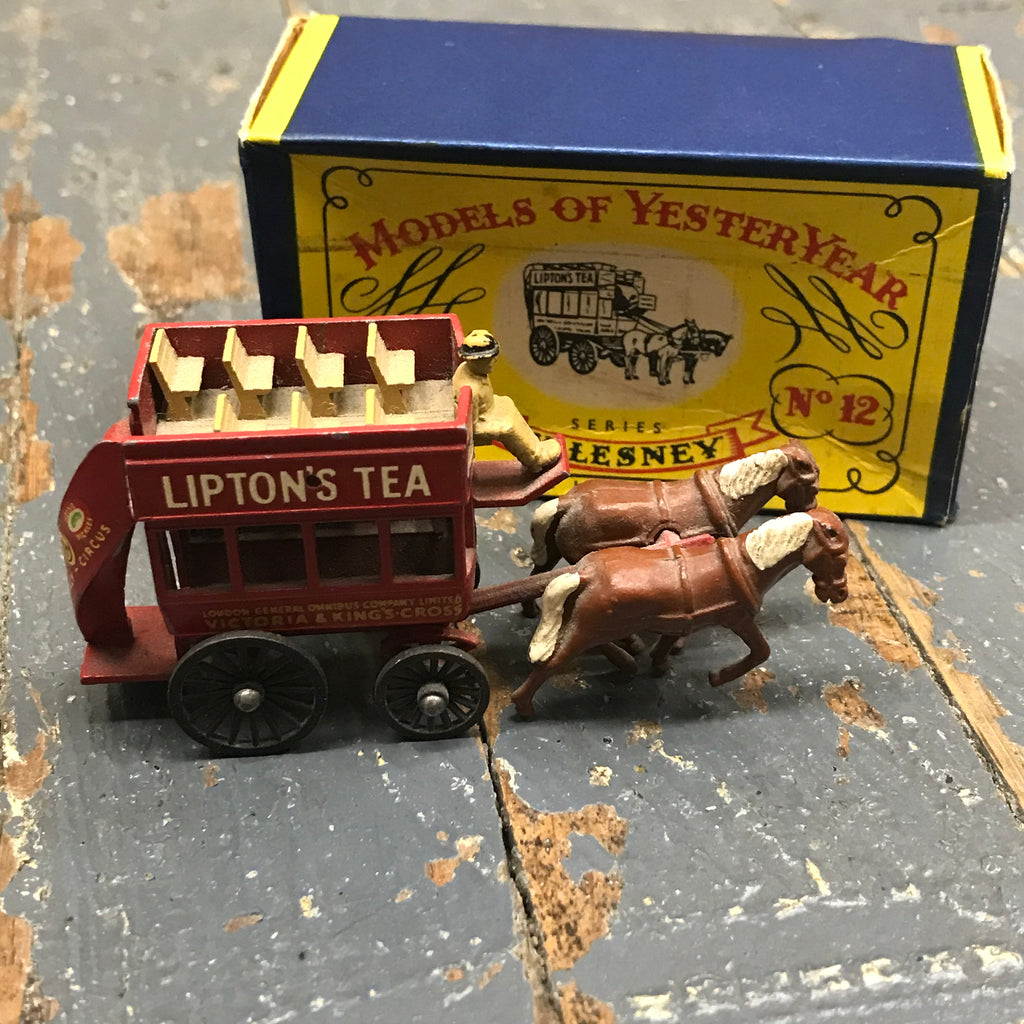 Vintage Matchbox Toy Lesney Models Of YesterYear No12 Horse Bus