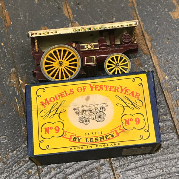 Vintage Matchbox Toy Lesney Models Of YesterYear No9 The Fowler Big Lion Showman Engine