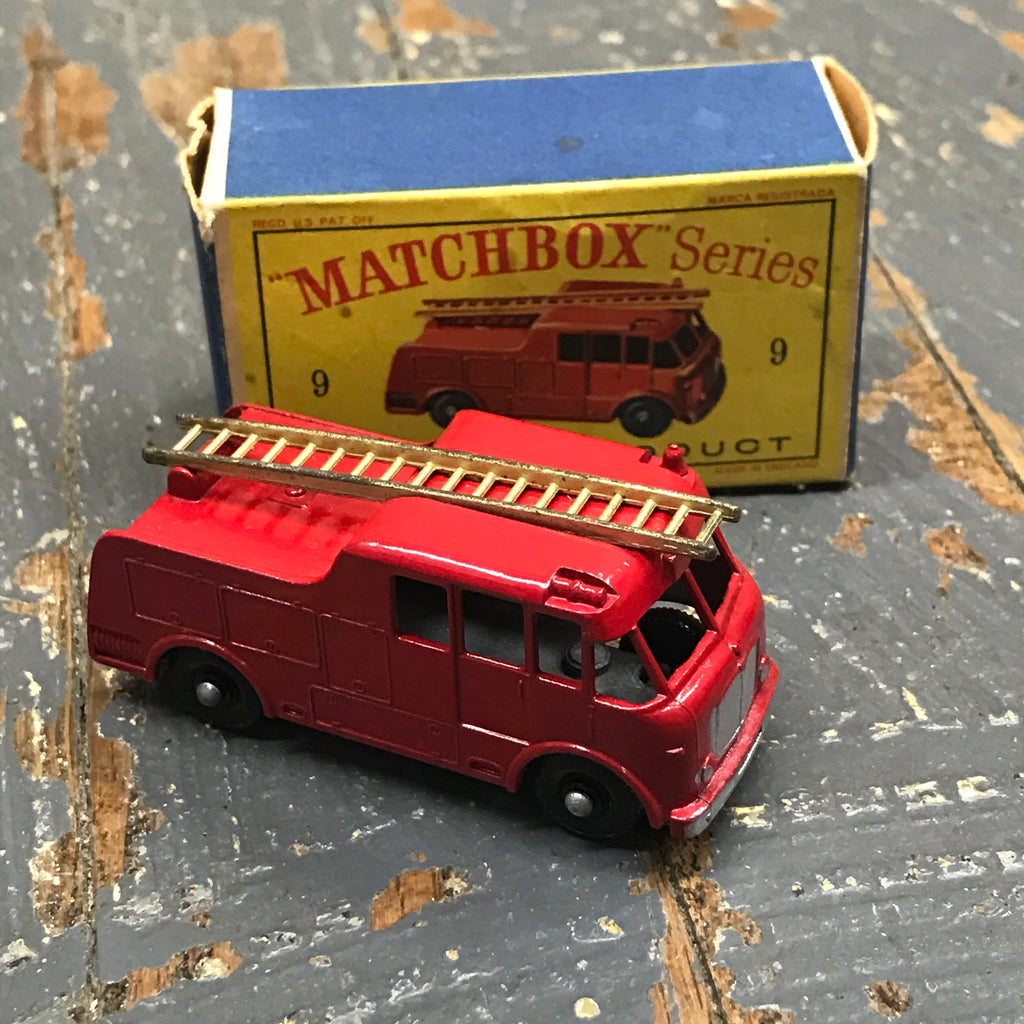 Vintage Matchbox Toy Lesney Models Of YesterYear No9 Merryweather Fire Engine