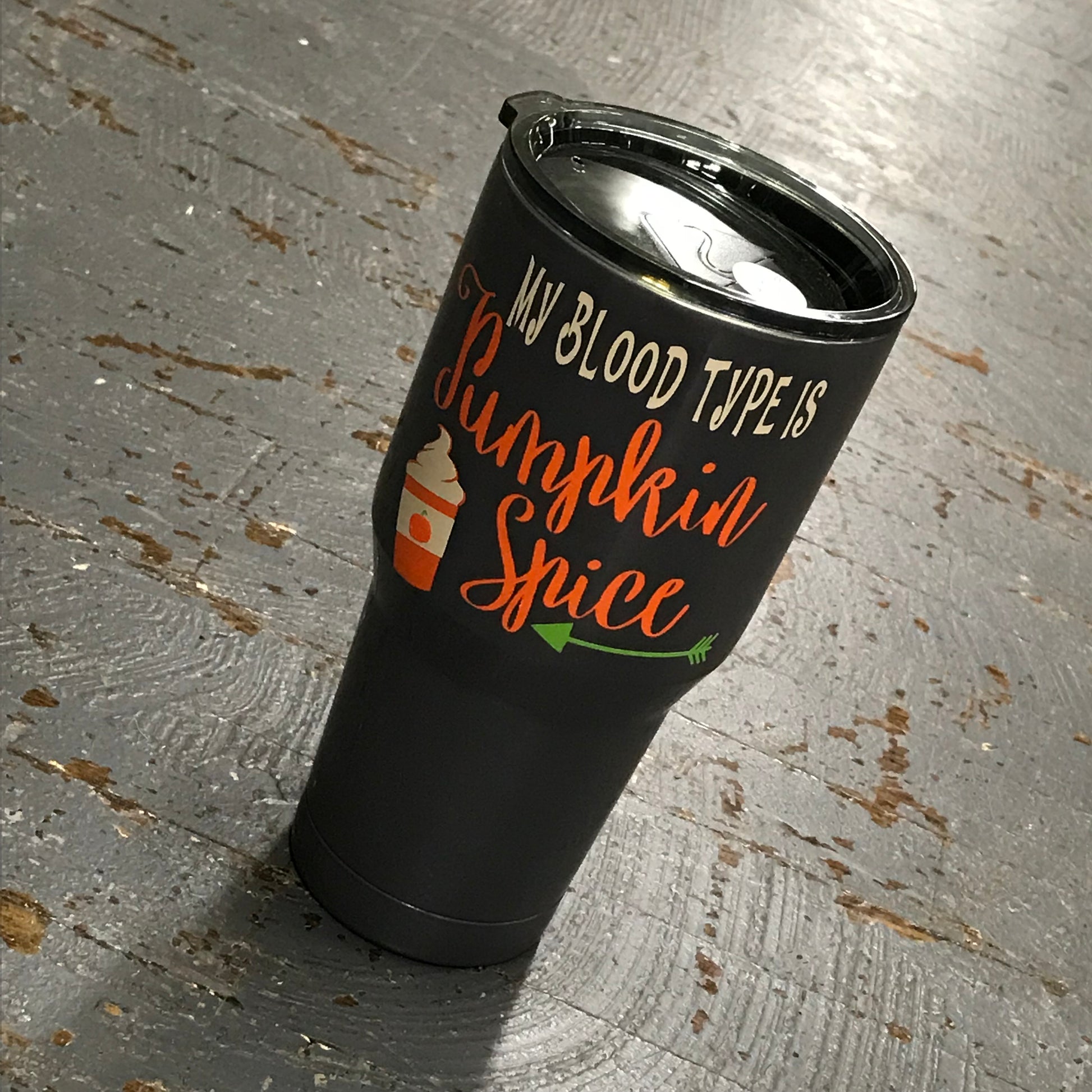 Blood Type Pumpkin Spice Ozark Trail 30oz Double Wall Vacuum Sealed Beverage Drink Tumbler