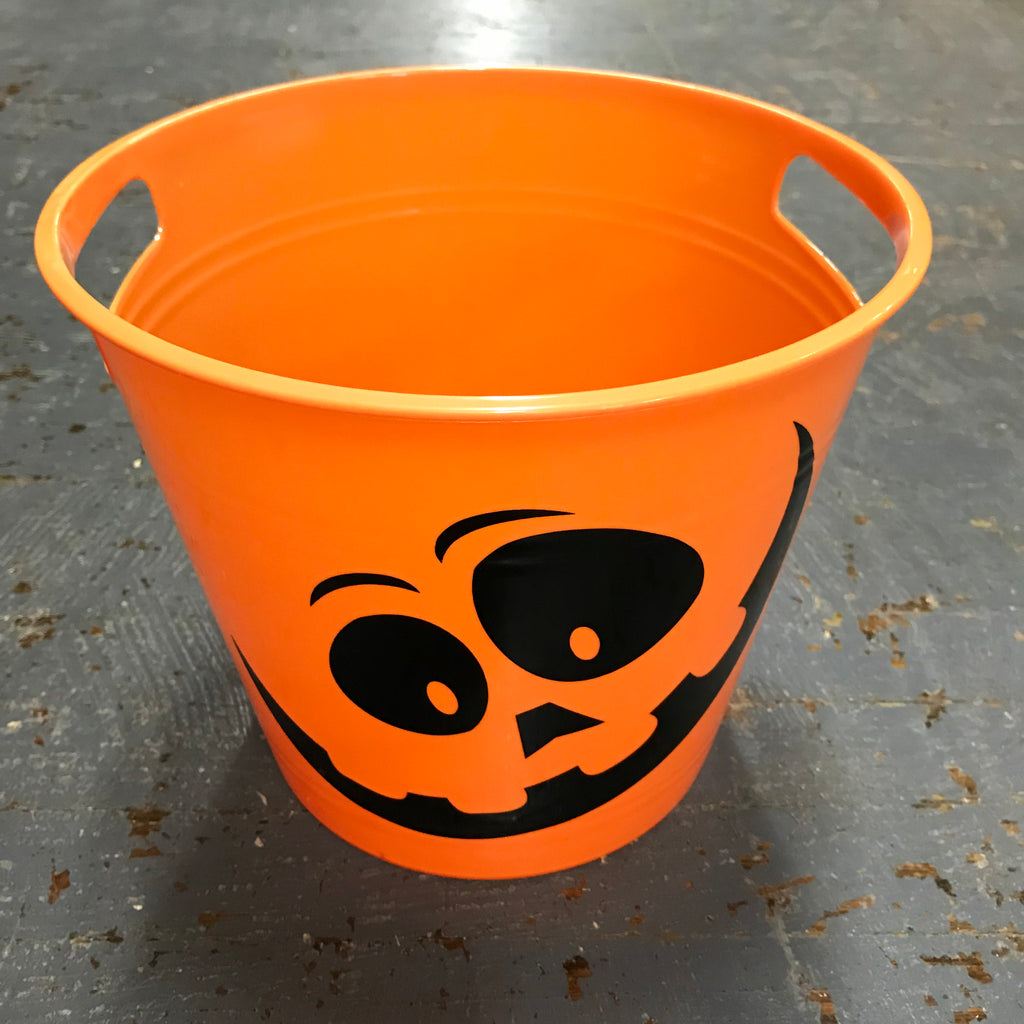 Large Trick or Treat Jackolantern Pumpkin Candy Basket Chip Bowl Ice Bucket