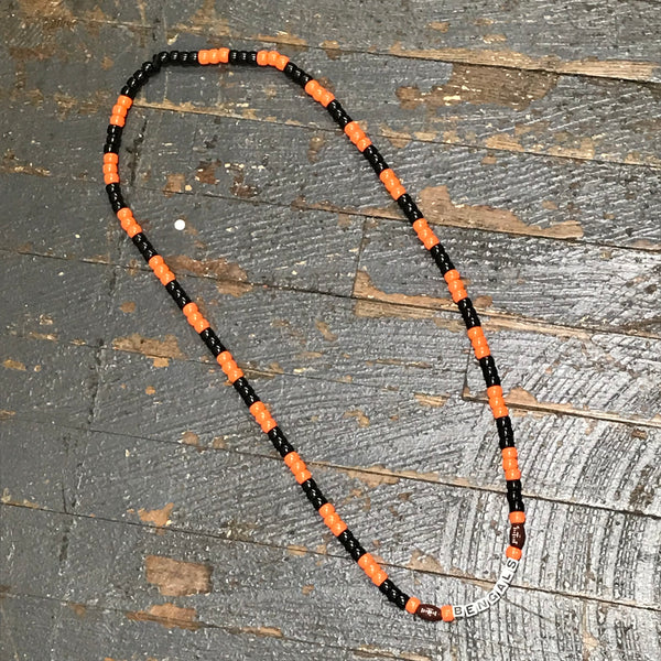 Handmade Beaded Necklace Football NFL Cincinnati Bengals 
