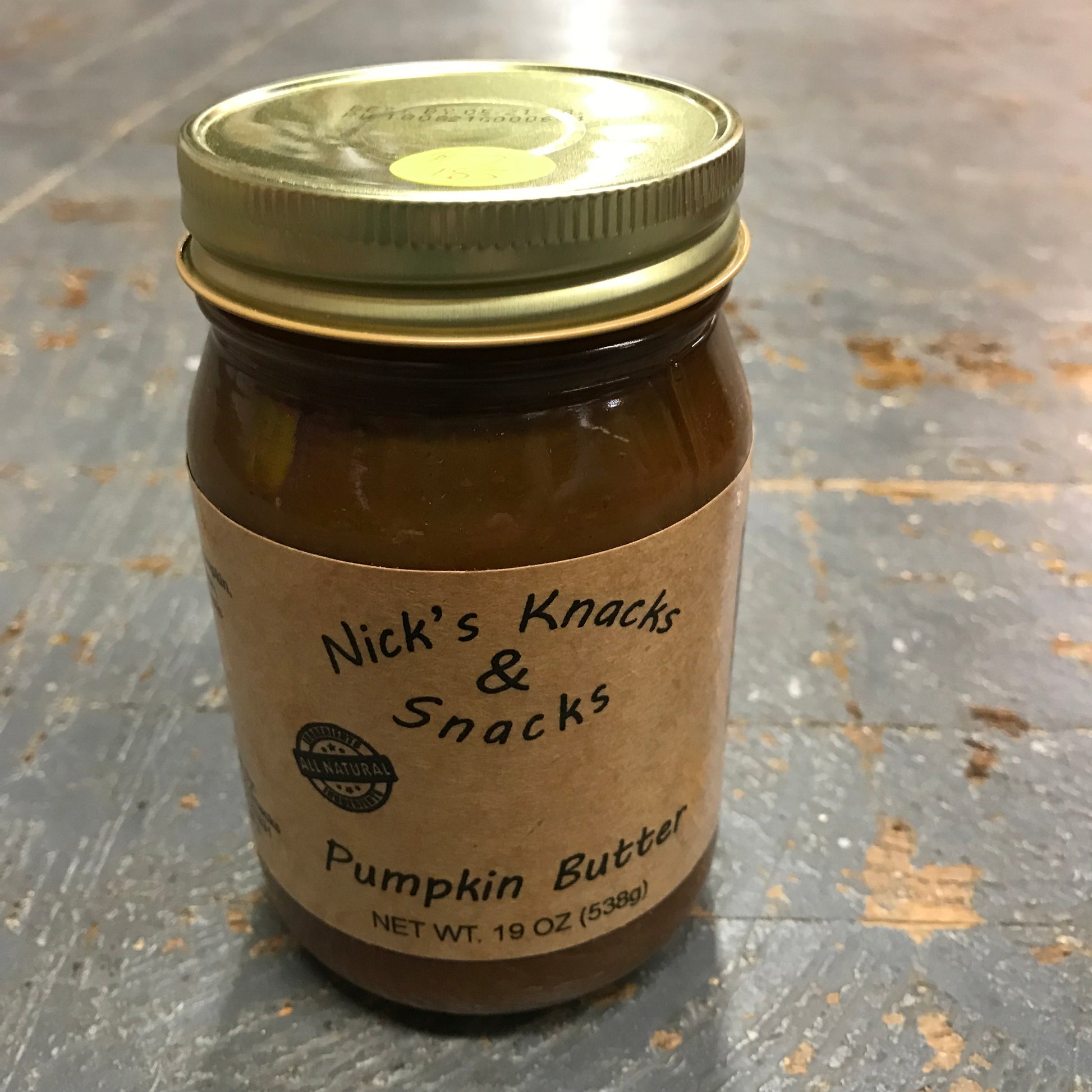 Nicks Snacks All Natural Pumpkin Butter 