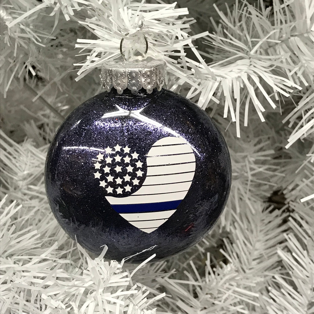 Holiday Christmas Tree Ornament First Responder Police Support