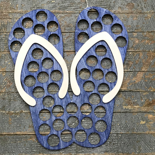 Bottle Cap Holder Flip Flop Sandal Blue