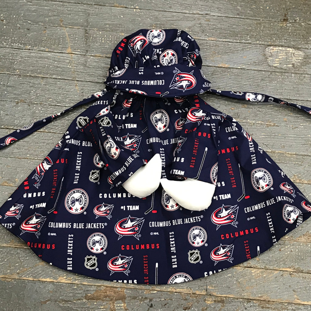 Goose Clothes Complete Holiday Goose Outfit Columbus Bluejackets NHL Dress and Hat