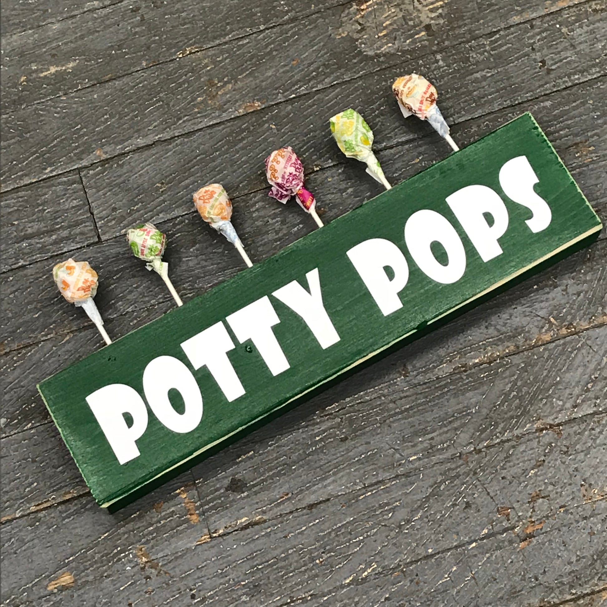 Toddler Training Potty Pops Incentive Block Green