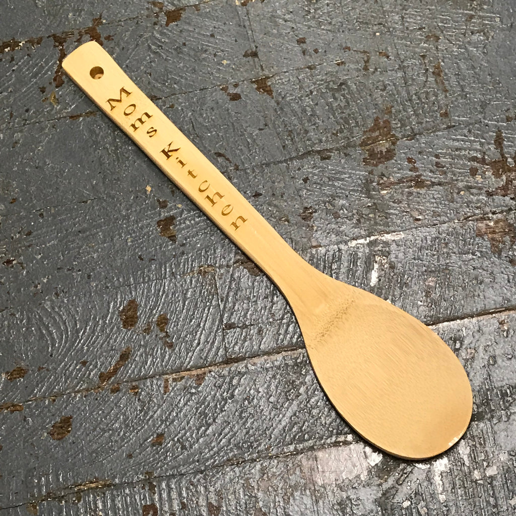 Wooden Bamboo Engraved Kitchen Utensil Spoon Moms Kitchen