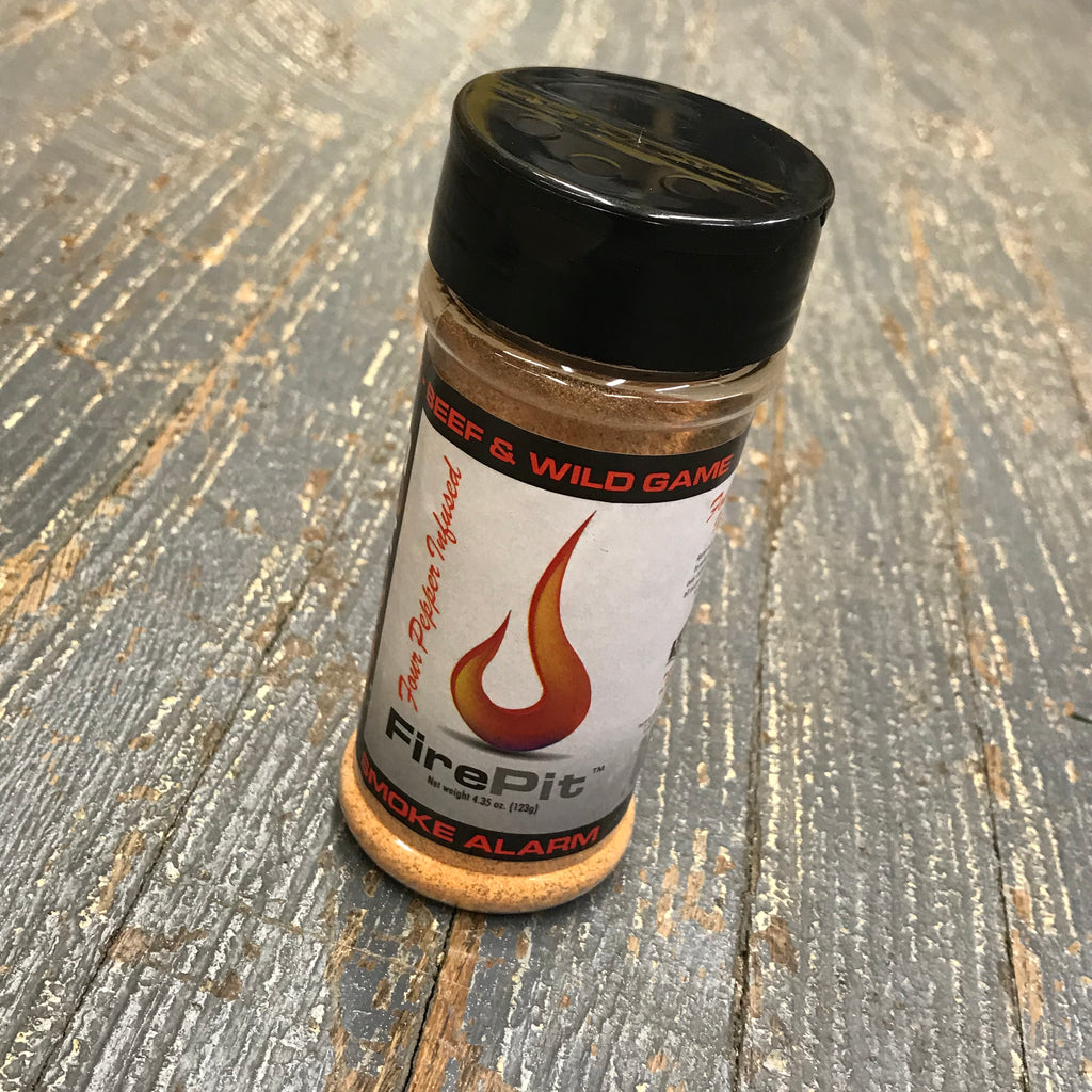 Fire Pit Smoke Alarm Four Pepper Infused Meat Rub Spice Seasoning