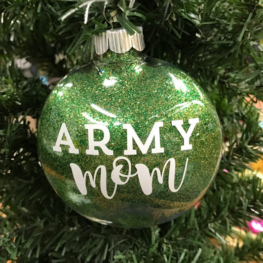 Holiday Christmas Tree Ornament Army Mom 