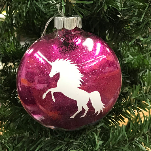 Holiday Christmas Tree Ornament Unicorn Horse 