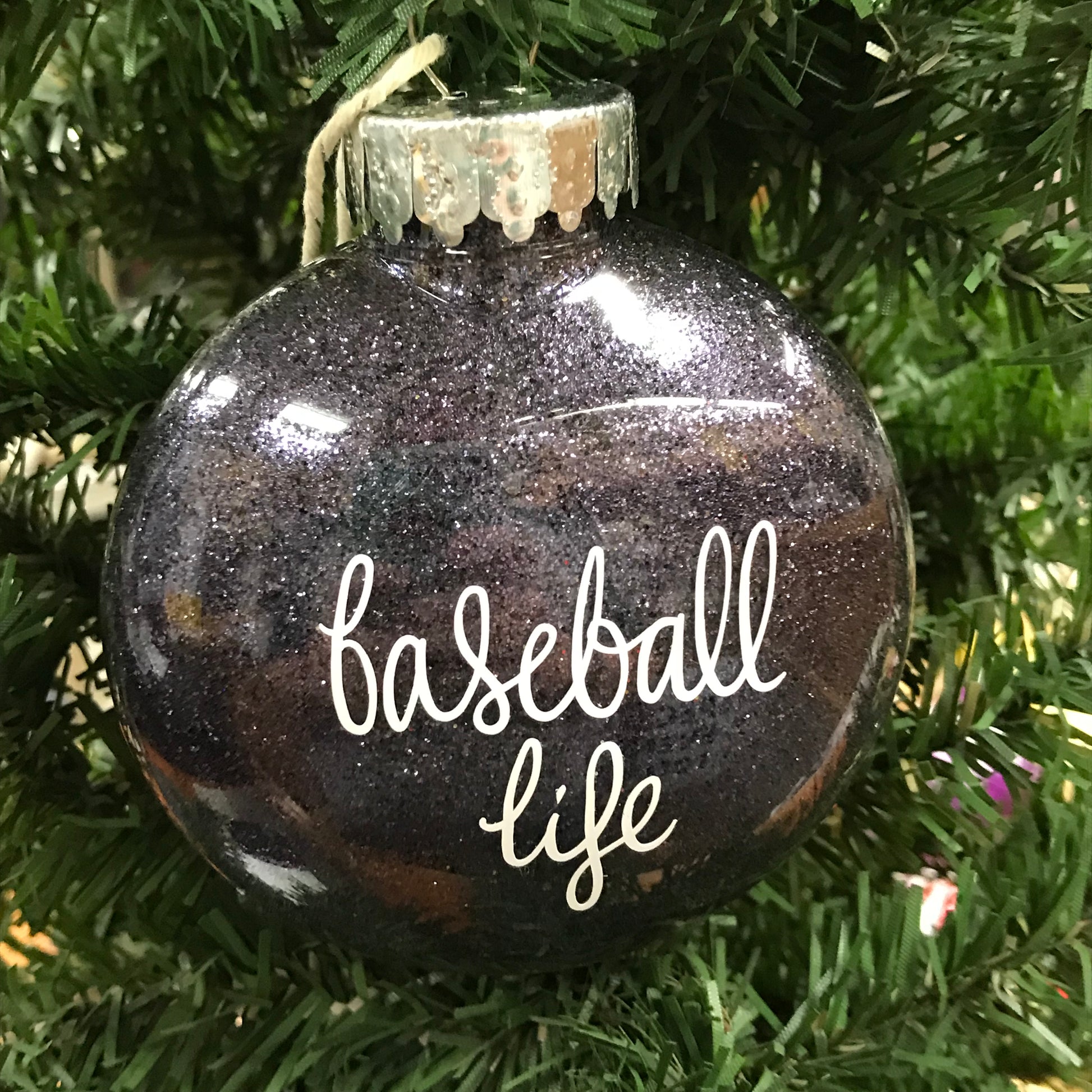 Holiday Christmas Tree Ornament Baseball Life