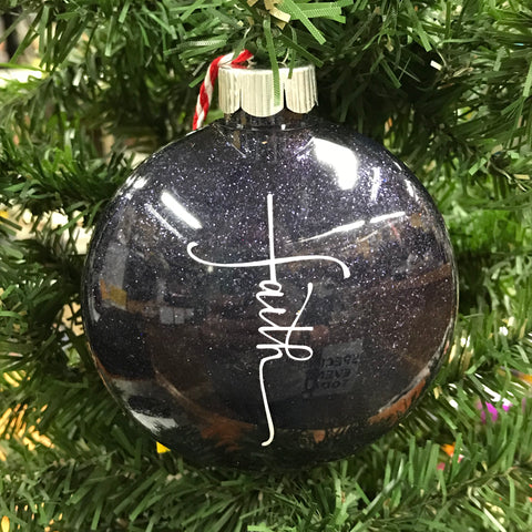 Holiday Christmas Tree Ornament Faith