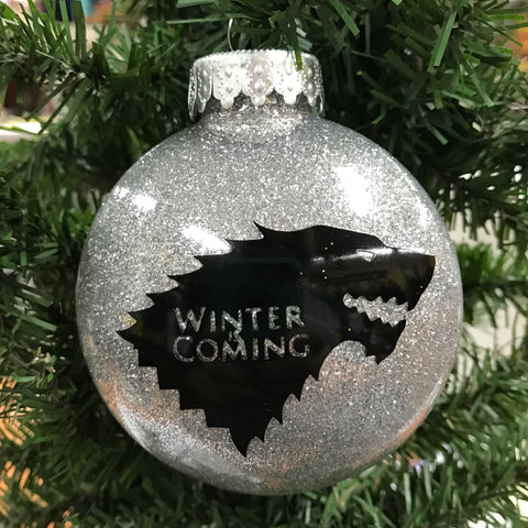 Holiday Christmas Tree Ornament Winter is Coming Game of Thrones 