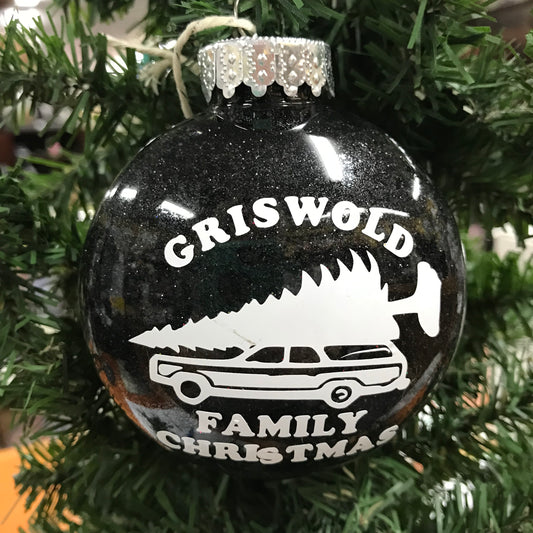 Holiday Christmas Tree Ornament Lampoons Griswold Family Vacation Black