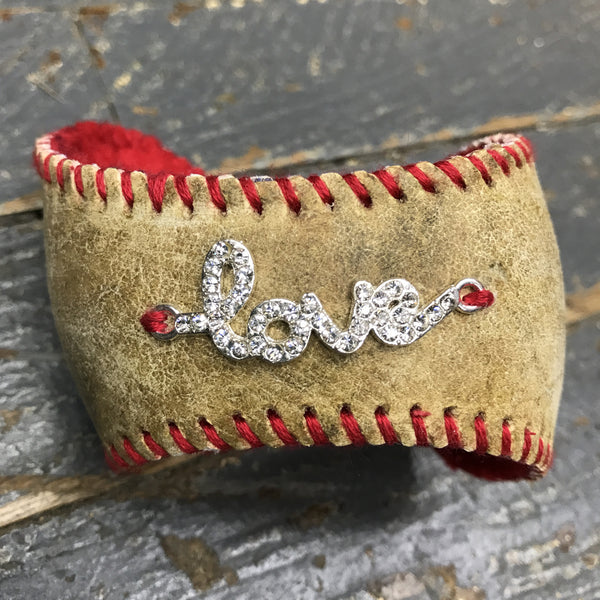 Handmade Baseball Bracelet Red with Love Jewelry