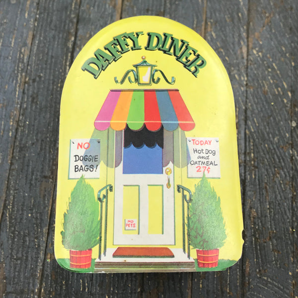 Vintage Daffy Diner Vinyl Lunch Box Pail Tote